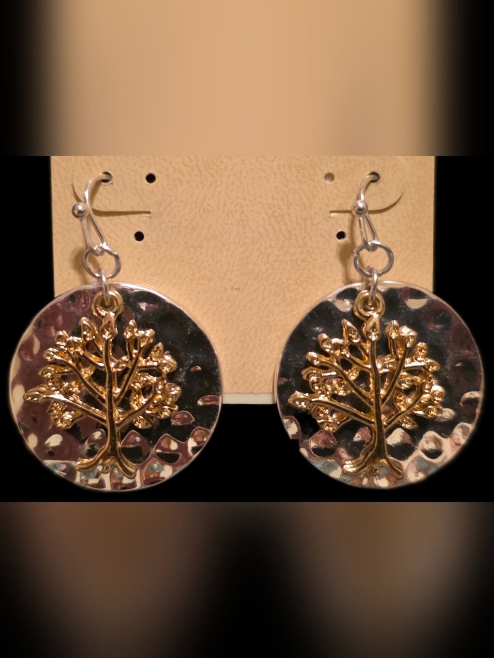 Tree of Life Disc Earrings
